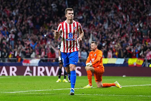 أتلتيكو مدريد يفوز على كلوب بروج ويتأهل لثمن نهائي دوري أبطال أوروبا