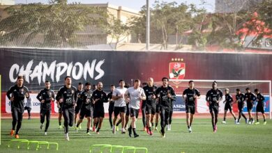 الأهلي يستأنف تدريباته استعدادا لمباراة الجونة في الدوري