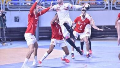 الأهلي يواجه الجزيرة والزمالك يلتقي سموحة في دوري المحترفين لكرة اليد