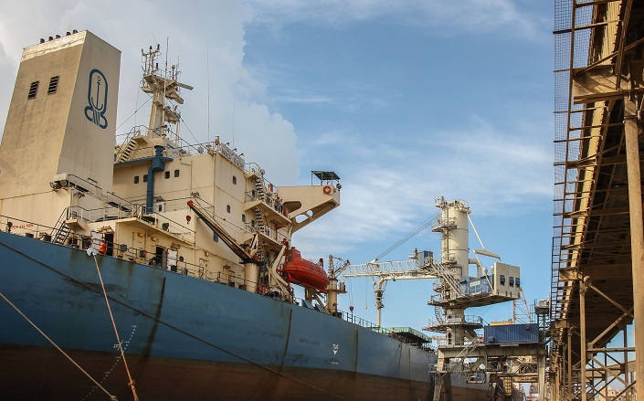 رصيد القمح بميناء دمياط يتجاوز 96 ألف طن