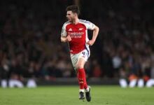 أرتيتا يثير الغموض حول مشاركة رايس مع أرسنال أمام لشبونة