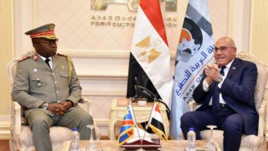 رئيس العربية للتصنيع يبحث مع رئيس الأركان الكونغولية تعزيز التعاون في كل مجالات التصنيع