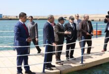 رئيس هيئة قناة السويس يتفقد مشروع الأقفاص السمكية في الجونة ببورسعيد