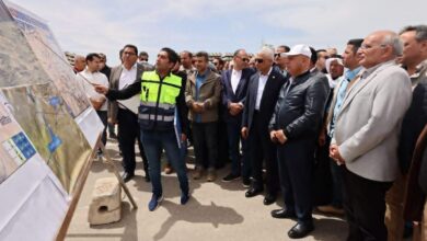 وزير النقل يتفقد مشروع سكة حديد بئر العبد - مطار طابا