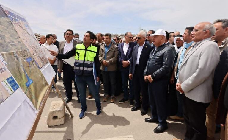 وزير النقل يتفقد مشروع سكة حديد بئر العبد - مطار طابا