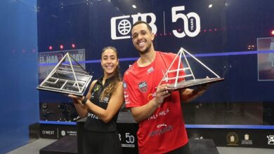 مصطفى عسل وهانيا الحمامي يواصلان تصدر تصنيف الاسكواش العالمي
