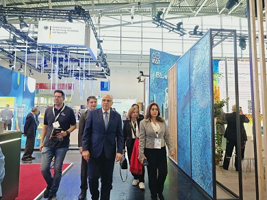 وزيرة التنمية المحلية والبيئة تشارك بافتتاح فعاليات معرض ومؤتمر IFAT Munich 2026 في ميونيخ